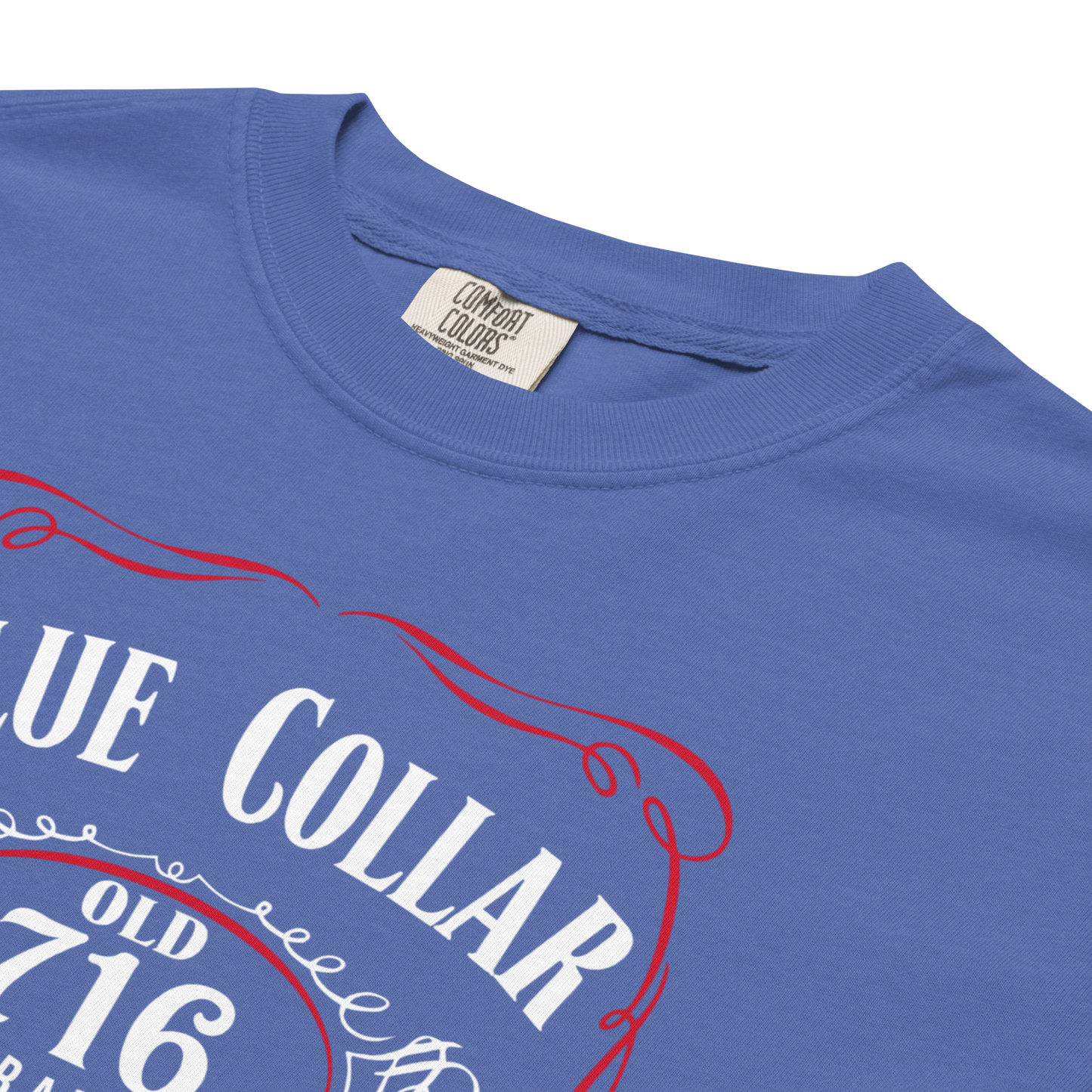 "Blue Collar Football" Premium Garment-Dyed Heavyweight T-Shirt