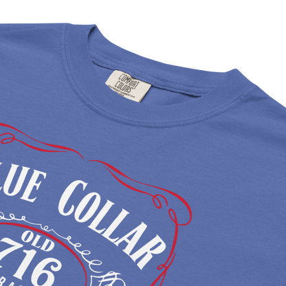 "Blue Collar Football" Premium Garment-Dyed Heavyweight T-Shirt