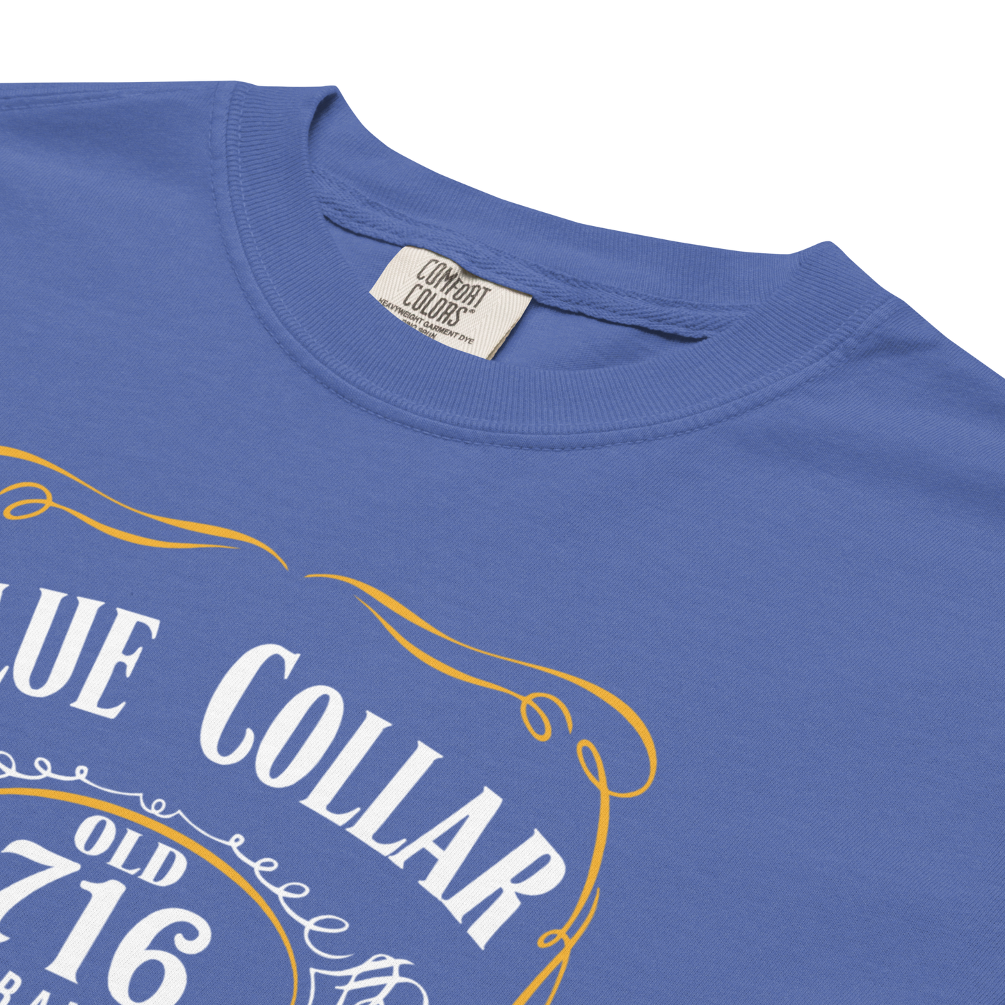 "Blue Collar Hockey" Premium Garment-Dyed Heavyweight T-Shirt