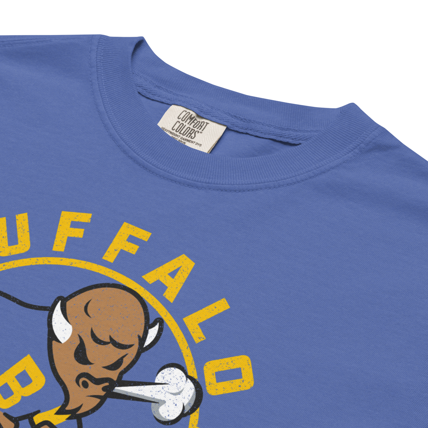 "Bison Hockey" Premium Garment-Dyed Heavyweight T-Shirt