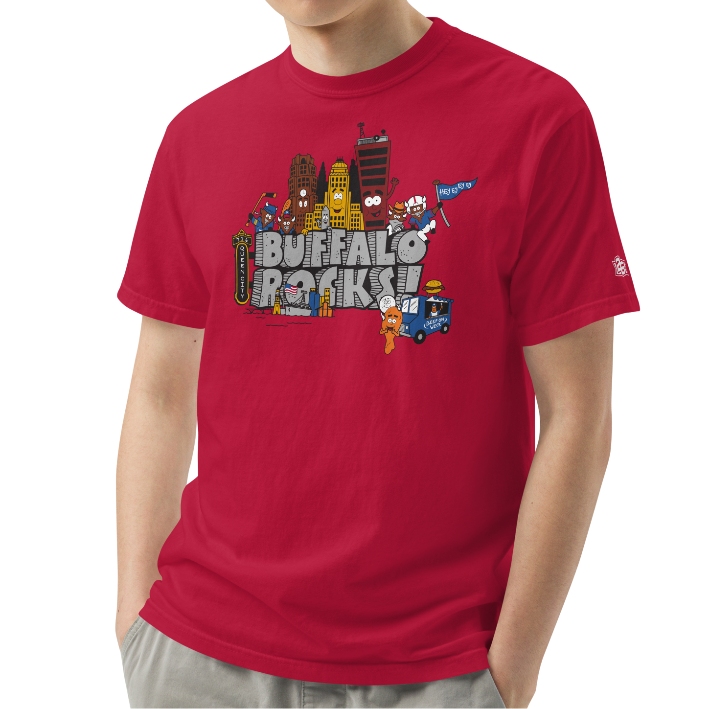 Red (100% ringspun cotton)