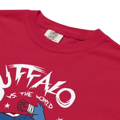 "Buffalo vs. the World" Premium Garment-Dyed Heavyweight T-Shirt