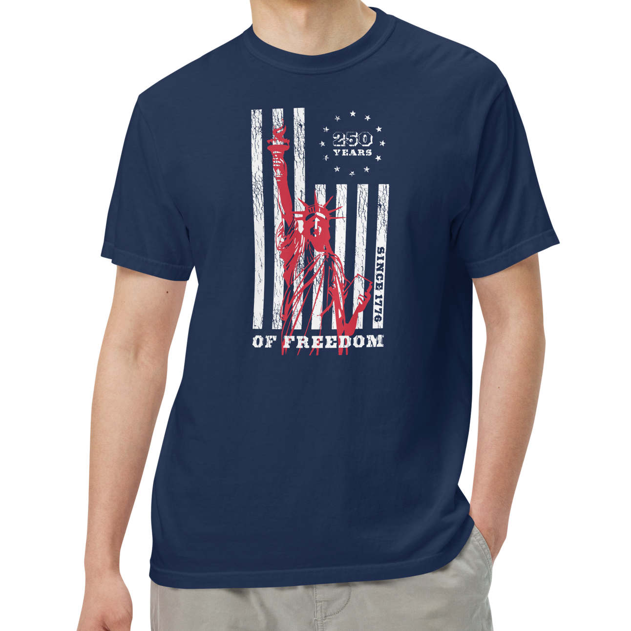 True Navy (100% ringspun cotton)