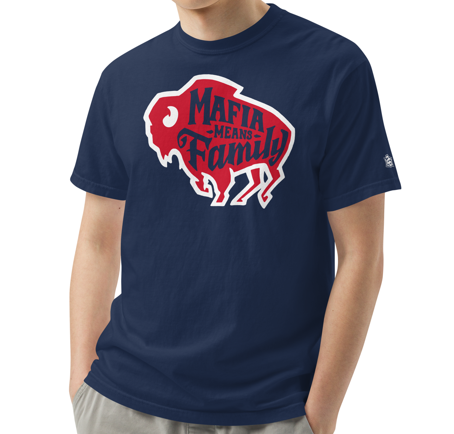 True Navy (100% ringspun cotton)