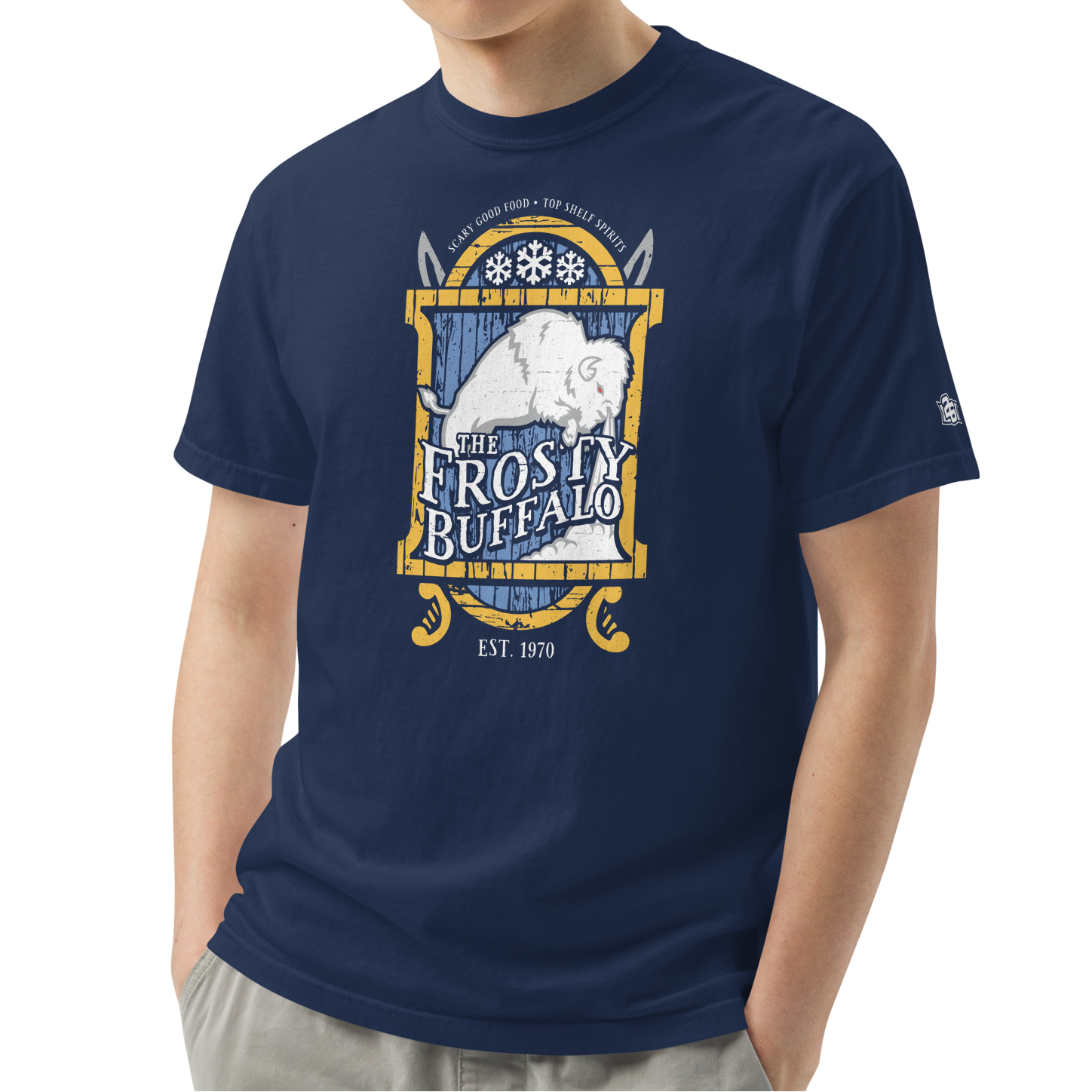 True Navy (100% ringspun cotton)