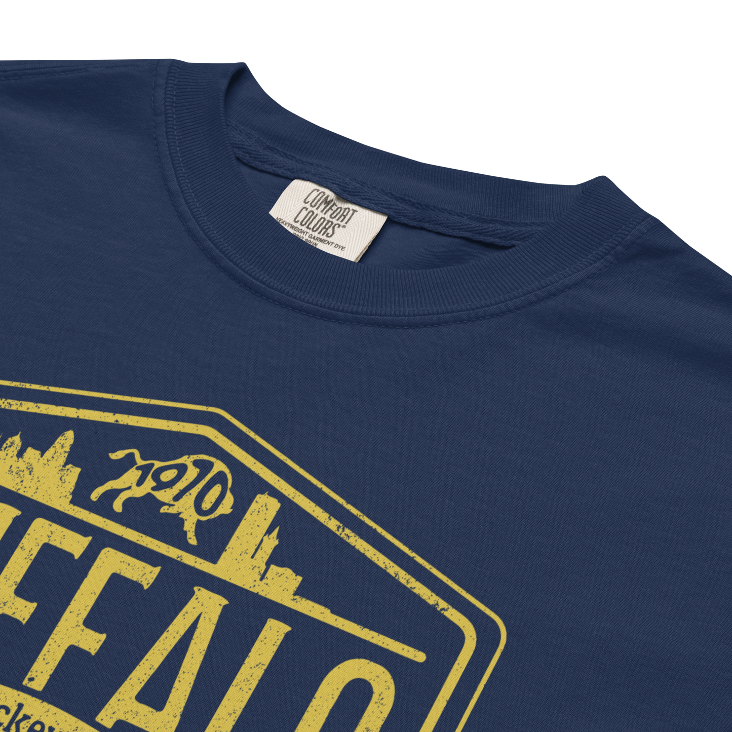 "Buffalo Hockey Co." Premium Garment-Dyed Heavyweight T-Shirt