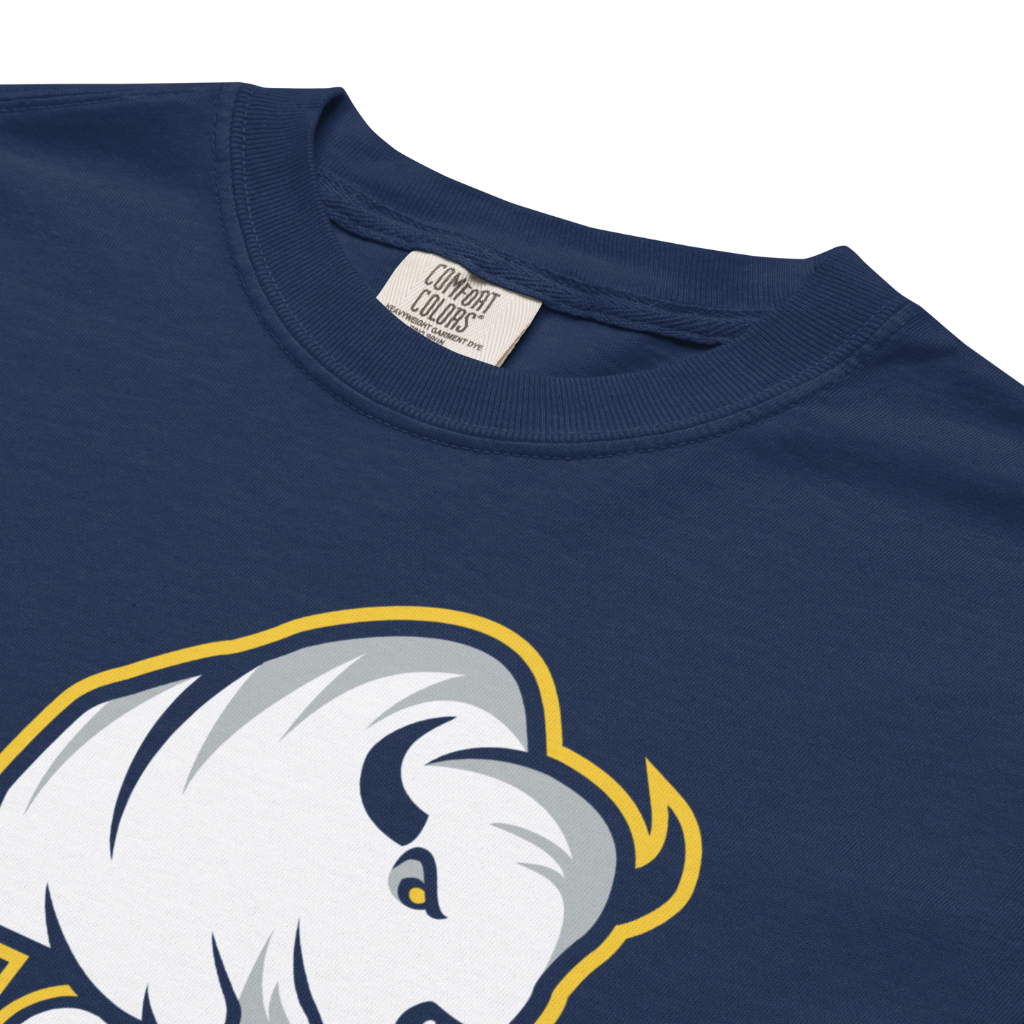 "Wagon" (Blue and Gold) Premium Garment-Dyed T-Shirt