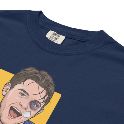 2 Goalies 1 Mic: "Benny the Brat" Premium Garment-Dyed Heavyweight T-Shirt (multiple color options)