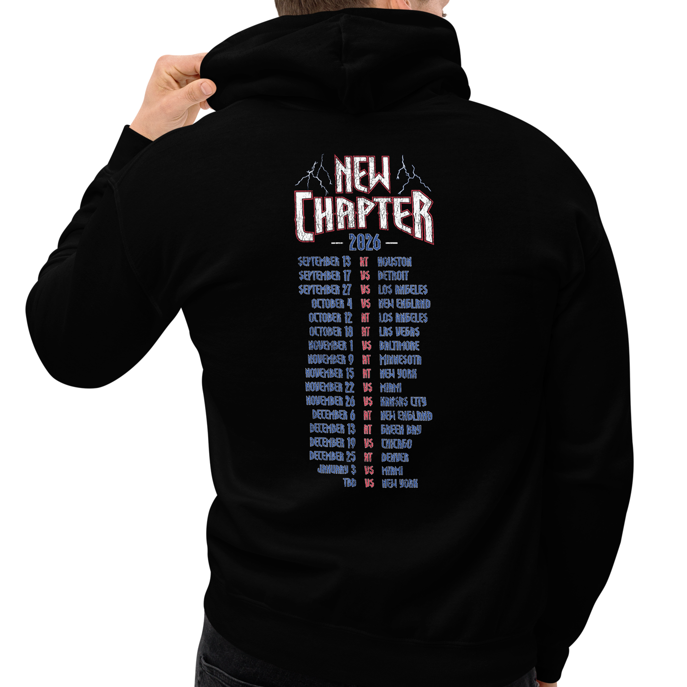 Back, Black (50% cotton, 50% polyester)