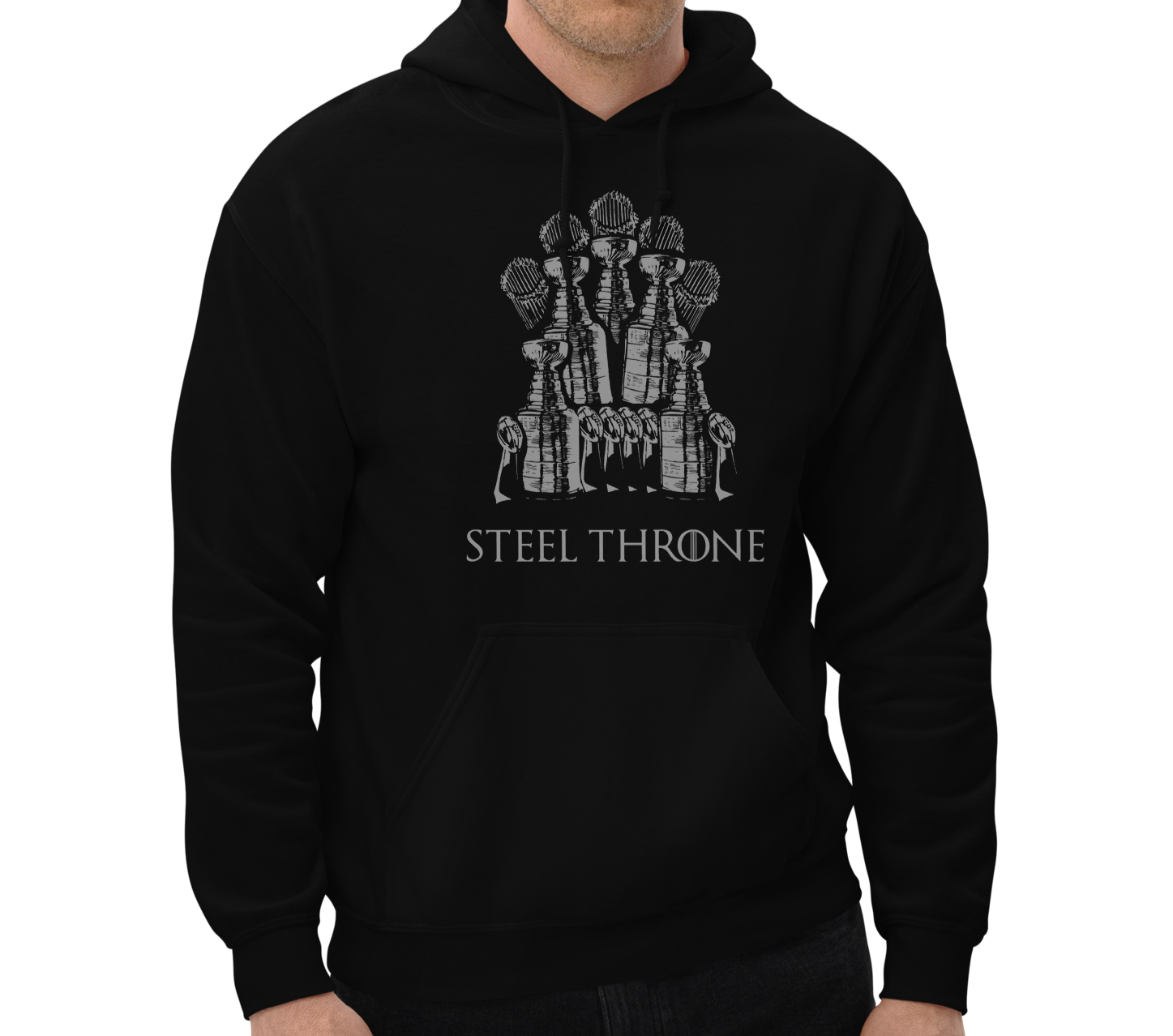 Black (50% cotton, 50% polyester)