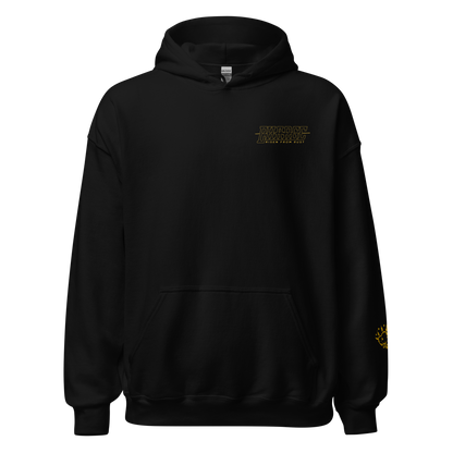 Black, front (50% cotton, 50% polyester)