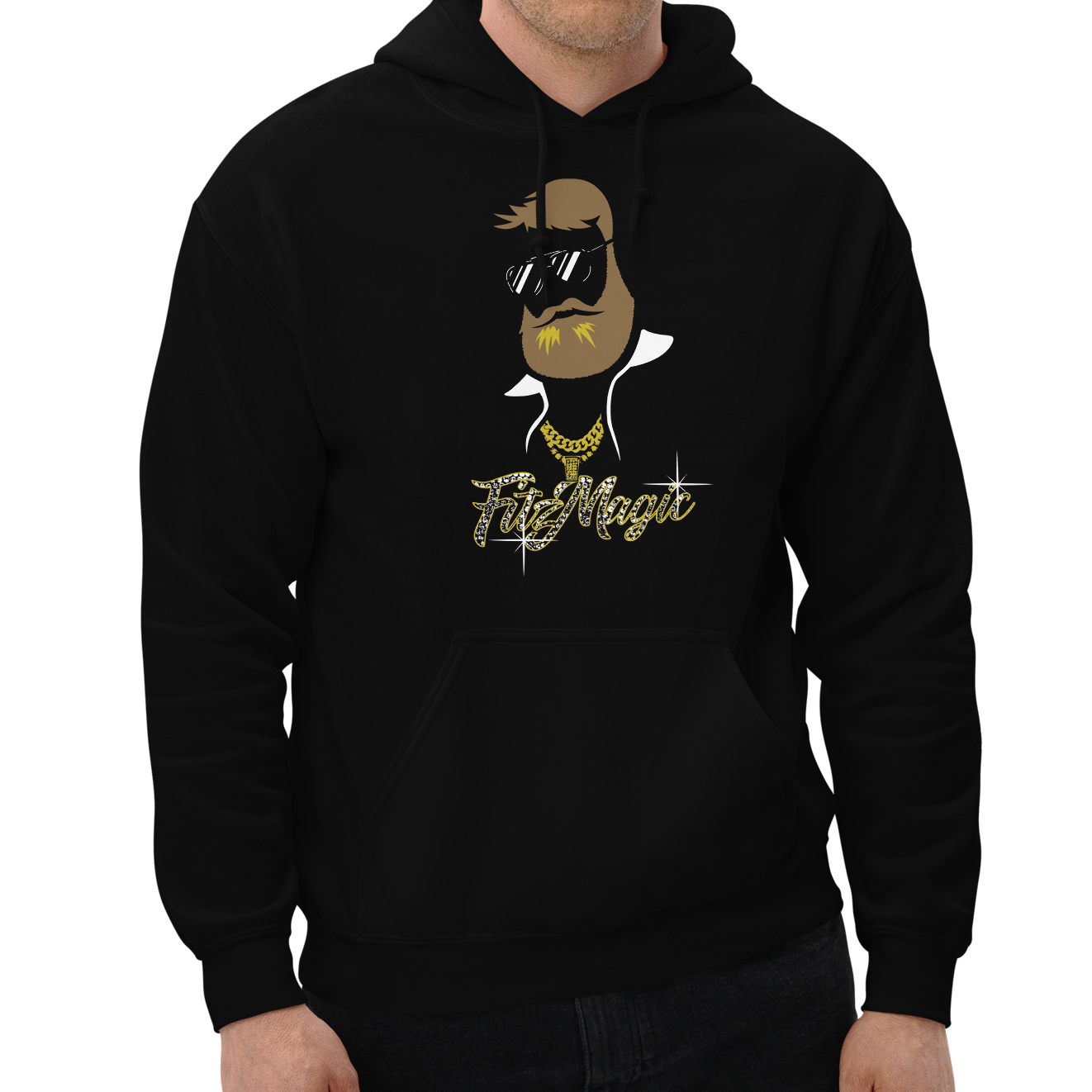 Black (50% cotton, 50% polyester)