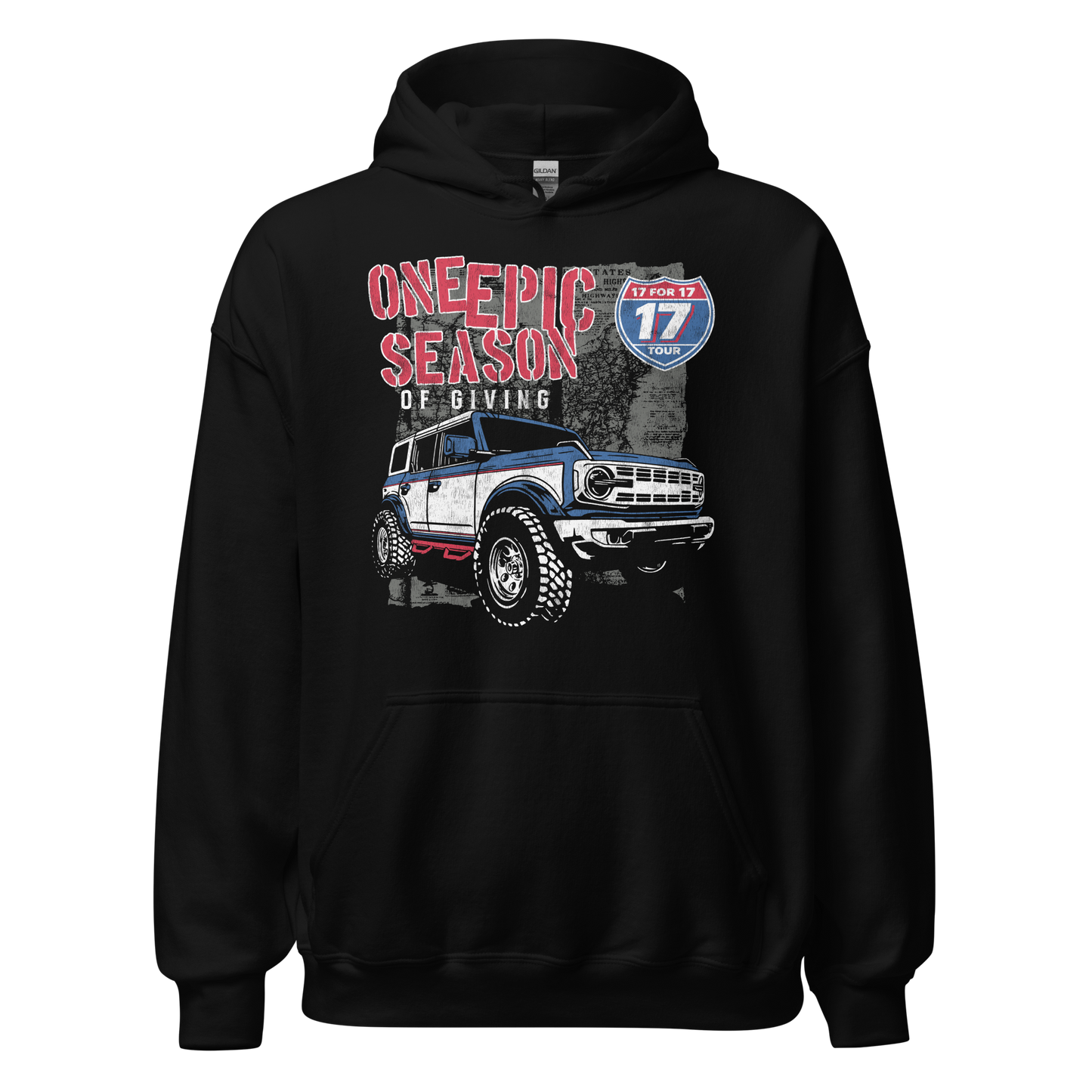 "17 for 17" Sweatshirt Hoody (two-sided print)