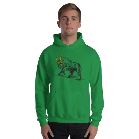 Sweatshirt Hoody, Green (50% cotton, 50% polyester)