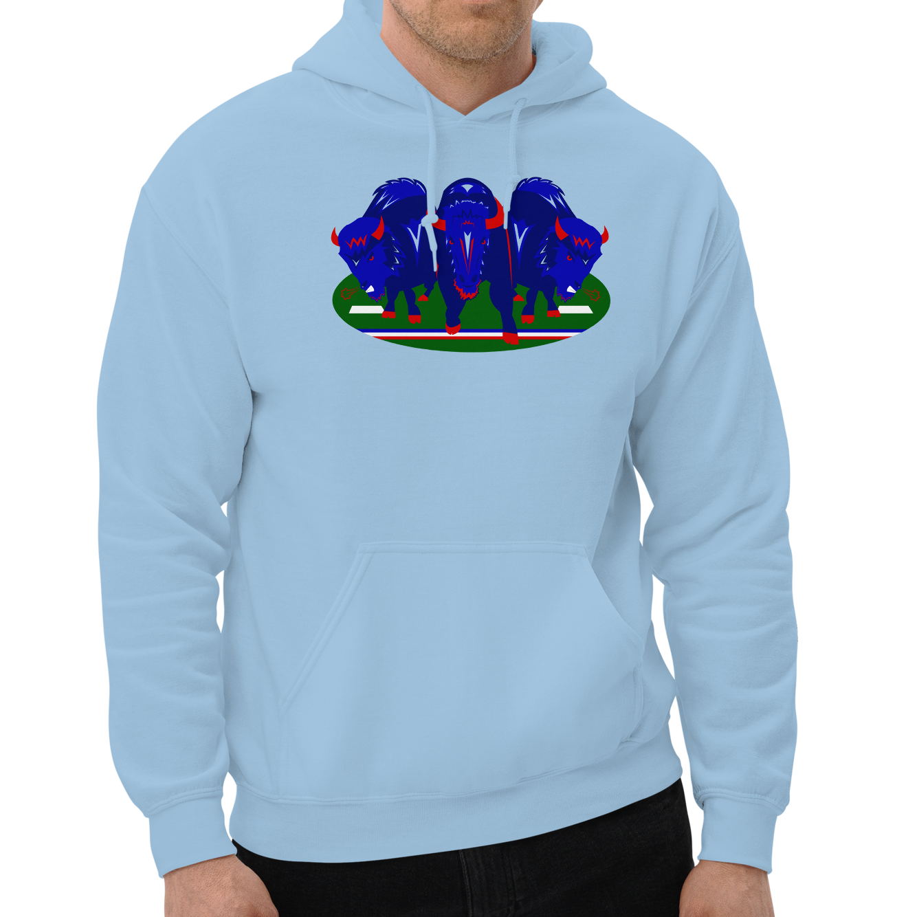 Light Blue (50% cotton, 50% polyester)