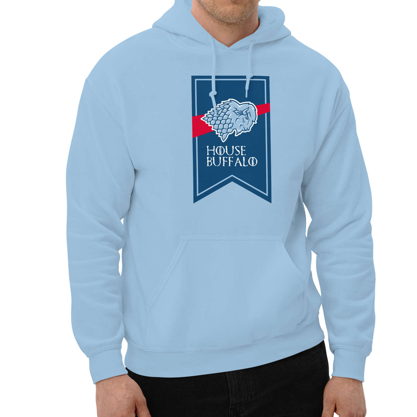 Light Blue (50% cotton, 50% polyester)