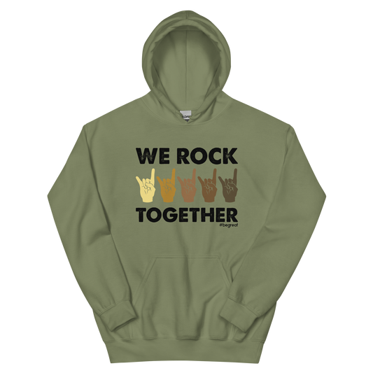 Official Nick Harrison "We Rock Together" Hoody (Military Green)