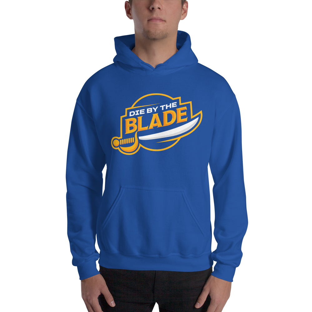 Die By the Blade - Logo hoody (Blue and Gold)