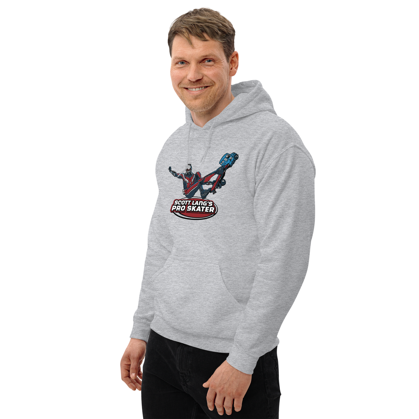 Sweatshirt Hoody, Athletic Heather (50% cotton, 50% polyester)