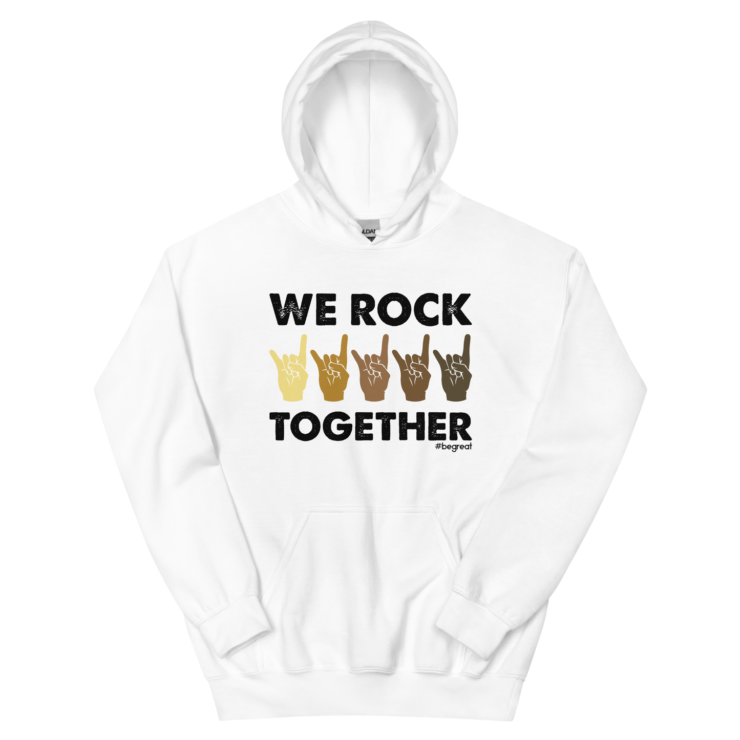 Official Nick Harrison "We Rock Together" Hoody (White)