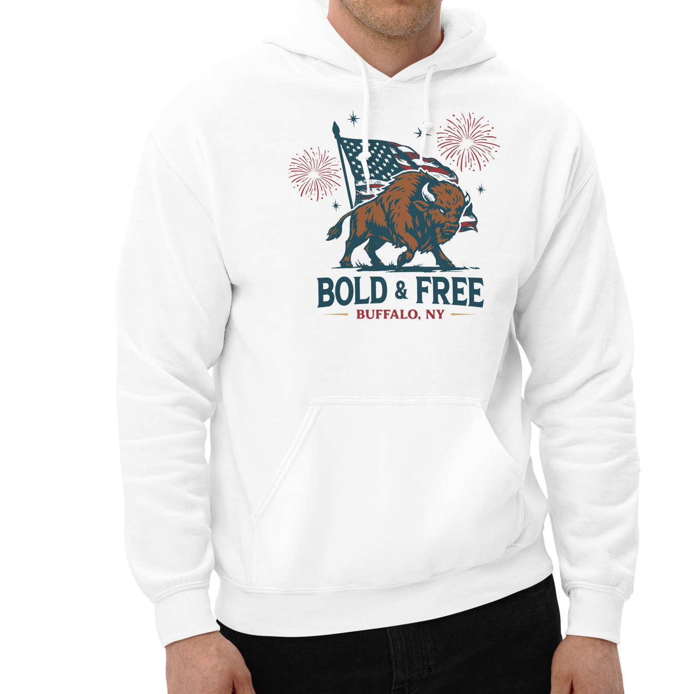 White (50% cotton, 50% polyester)