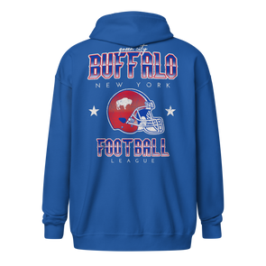 QUEEN'S CITY Vintage Buffalo Football Heavy Blend Zip Hoody