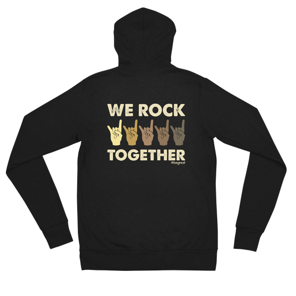 Official Nick Harrison "We Rock Together" Unisex Zip Hoody (Black)