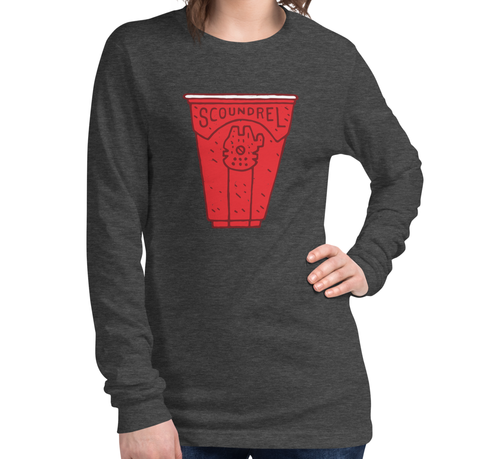 Dark Gray Heather (52% cotton, 48% polyester)