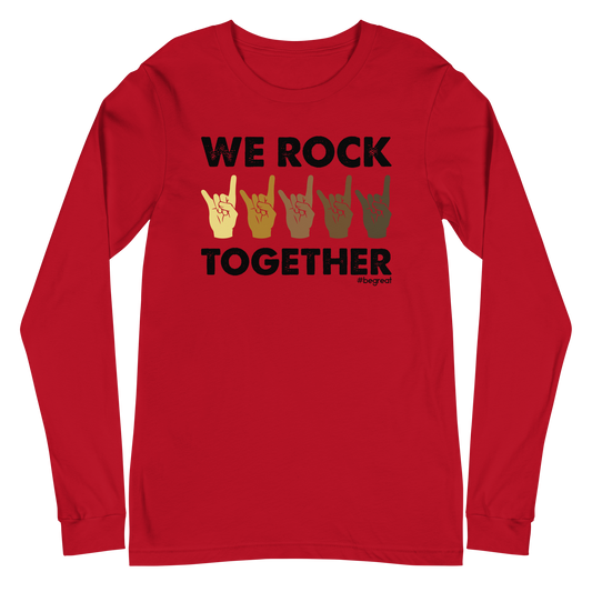 Official Nick Harrison "We Rock Together" Long Sleeve Shirt (Red)