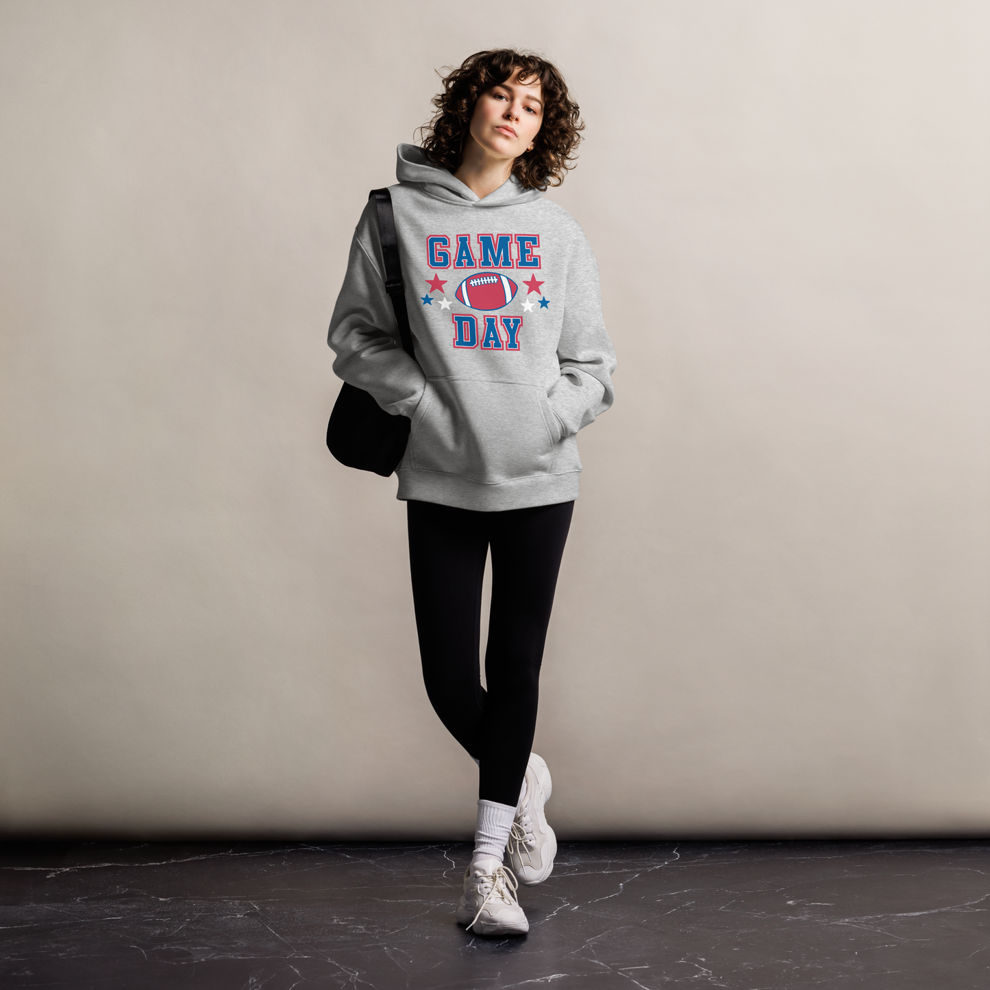 QUEEN'S CITY "Game Day Football" Oversized Sweatshirt Hoody