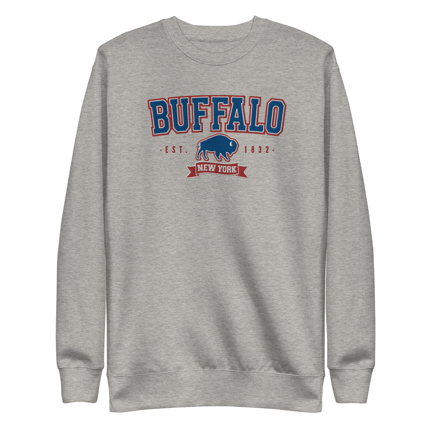 "Buffalo Collegiate" Embroidered Sweatshirt (multiple color options)