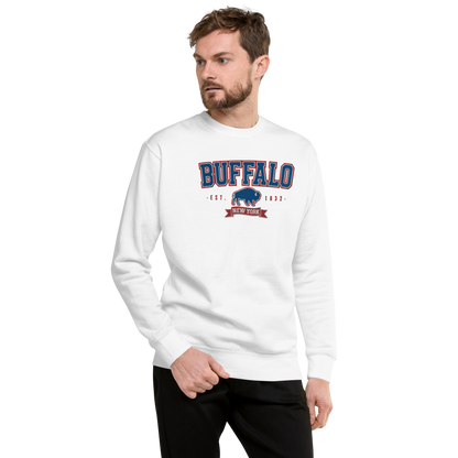 "Buffalo Collegiate" Embroidered Sweatshirt (multiple color options)