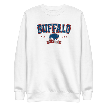 "Buffalo Collegiate" Embroidered Sweatshirt (multiple color options)