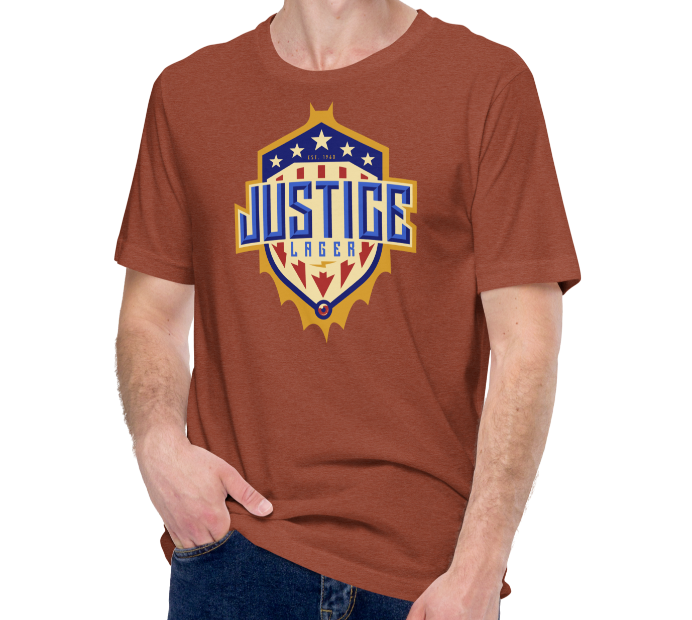 Heather Clay (52% cotton, 48% polyester)