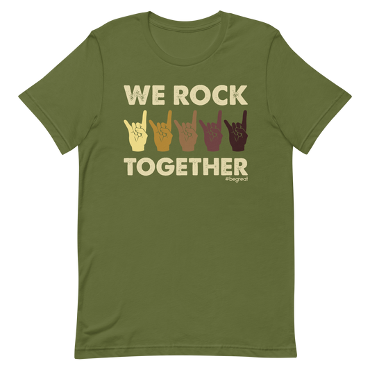 Official Nick Harrison "We Rock Together" T-Shirt (Olive)