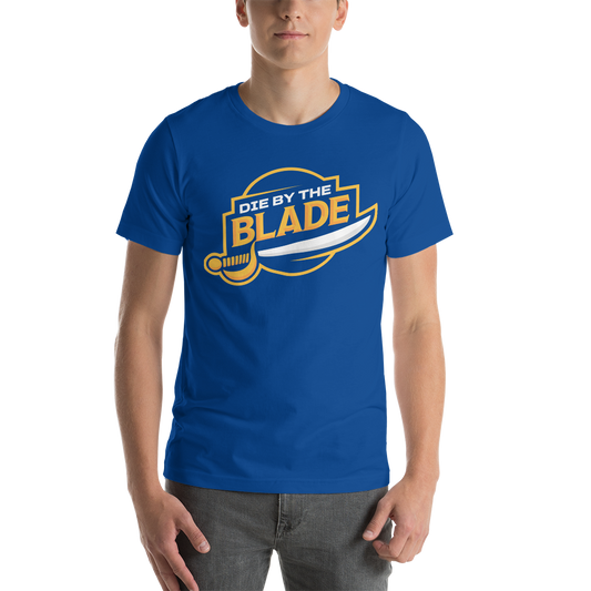 Die By the Blade - Logo tee (Blue and Gold)