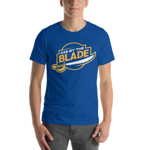 Die By the Blade - Logo tee (Blue and Gold)