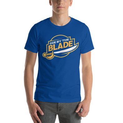 Die By the Blade - Logo tee (Blue and Gold)