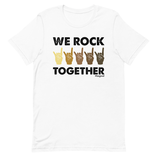 Official Nick Harrison "We Rock Together" T-Shirt (White)