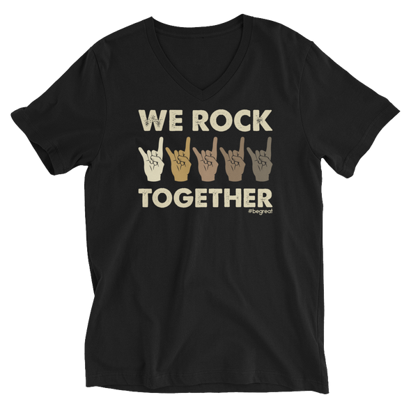 Official Nick Harrison "We Rock Together" V-Neck T-Shirt (Black)