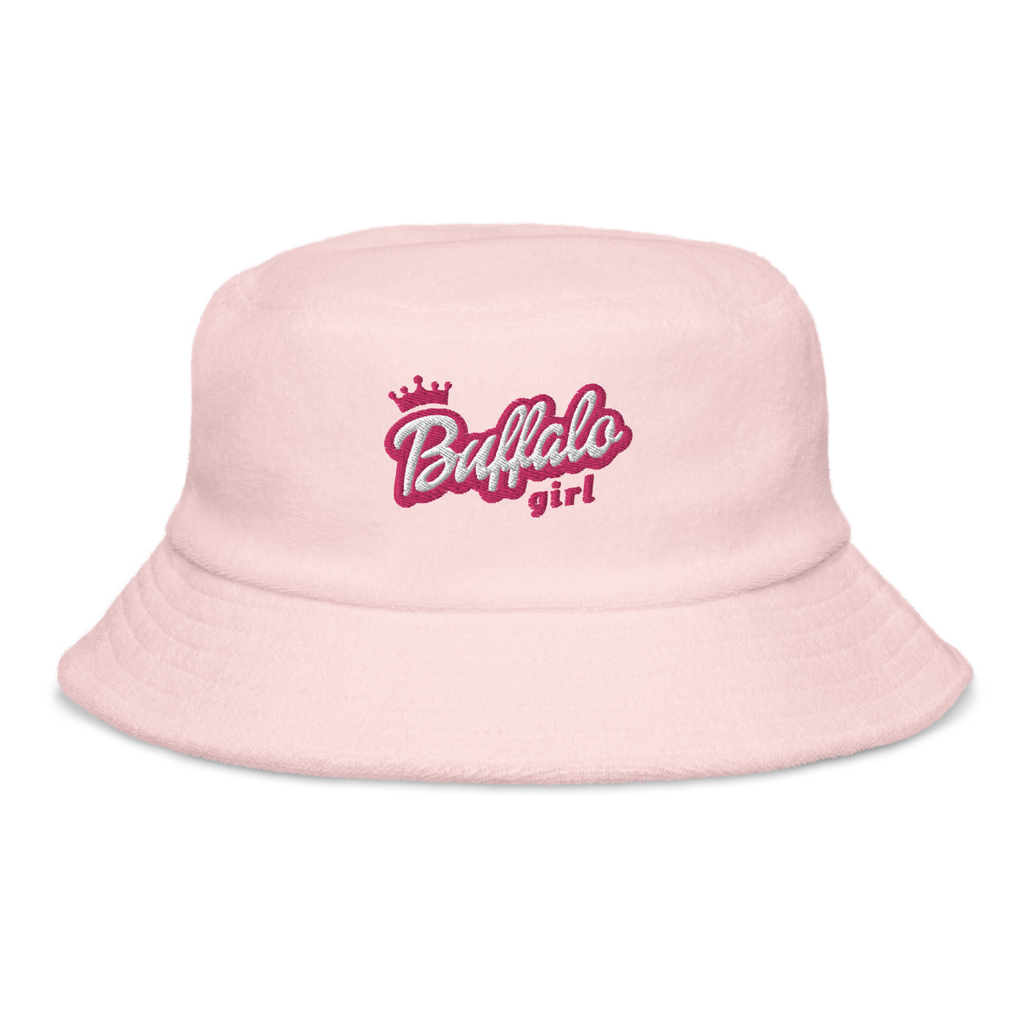 "Buffalo Girl" Unstructured Terry Cloth Bucket Hat