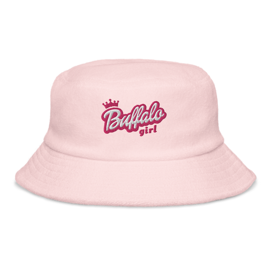 "Buffalo Girl" Unstructured Terry Cloth Bucket Hat