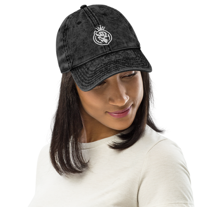 QUEEN'S CITY Logo Vintage Cotton Twill Dad Hat