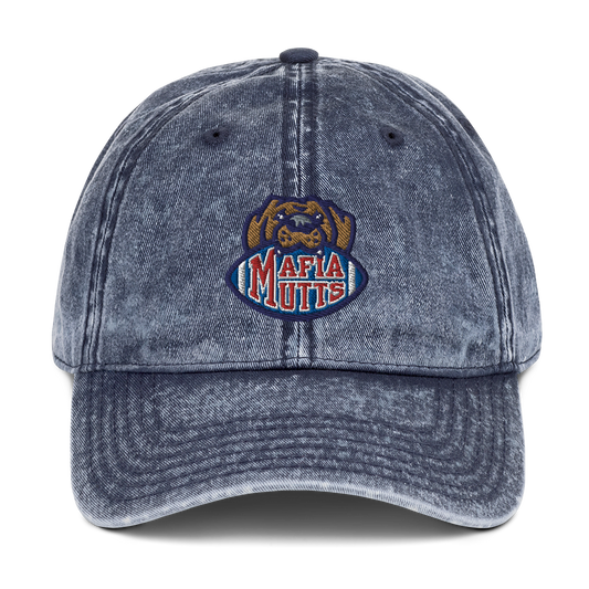 "Mafia Mutts" Vintage Cotton Twill Cap (multiple colors)