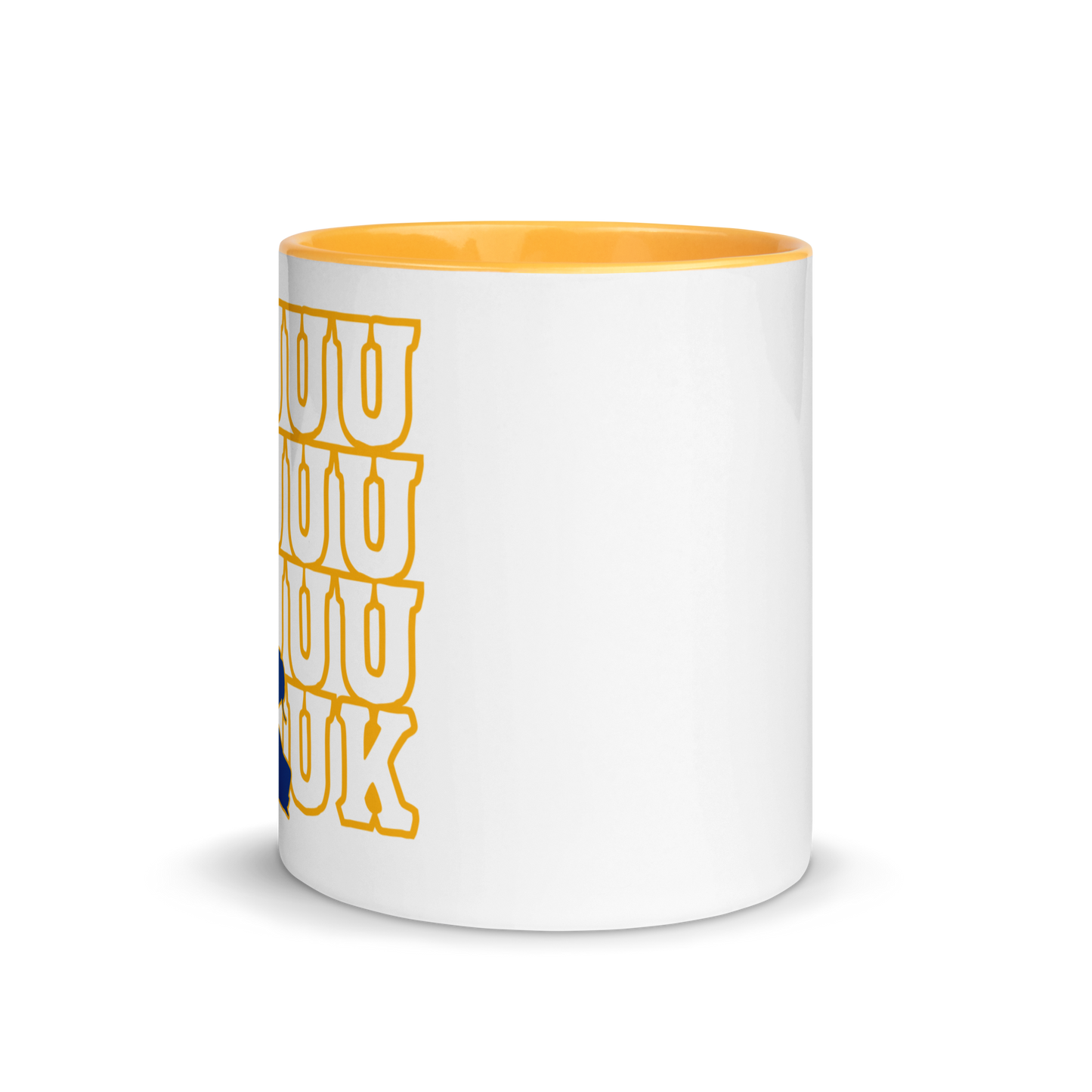 "LUUUK" Ceramic Mug with Color Inside