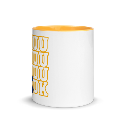 "LUUUK" Ceramic Mug with Color Inside