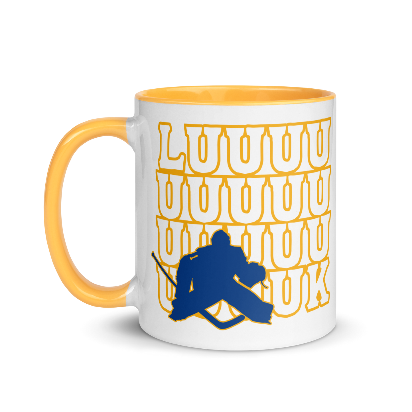 "LUUUK" Ceramic Mug with Color Inside