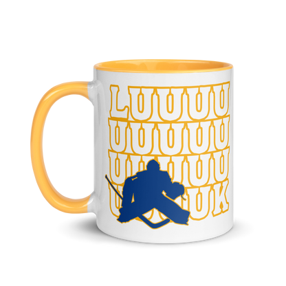 "LUUUK" Ceramic Mug with Color Inside