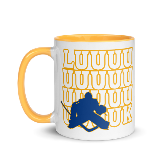 "LUUUK" Ceramic Mug with Color Inside