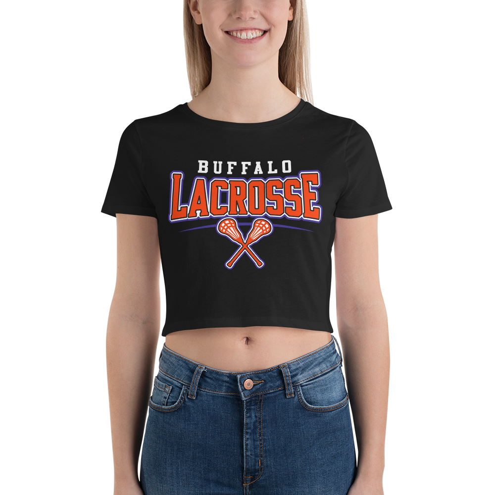 "Buffalo Lacrosse" Ladies Crop Tee